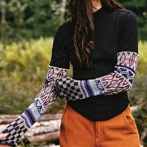 FREE PEOPLE GORGEOUS THERMAL CUFF TOP, XL